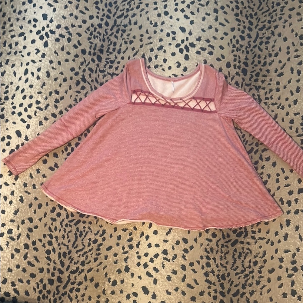 Free People Baby Doll French Terry Crew